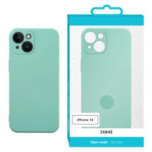 Coque Zanae Color pour iPhone 14, Menthe