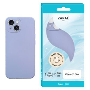 Coque Zanae Color pour iPhone 15 Plus, Lilas