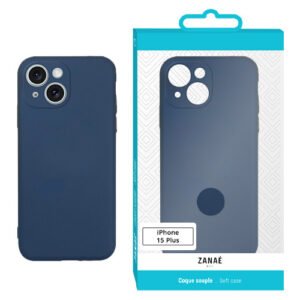 Coque Zanae Color pour iPhone 15 Plus, Marine