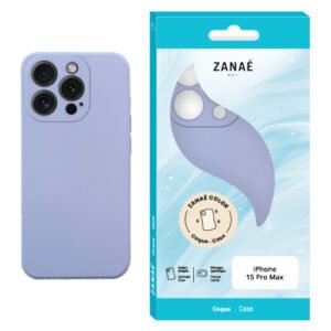 Coque Zanae Color pour iPhone 15 Pro Max, Lilas