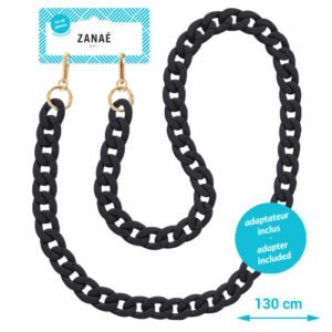 Chaine-bijou Mate carbone smart (gros maillons) L