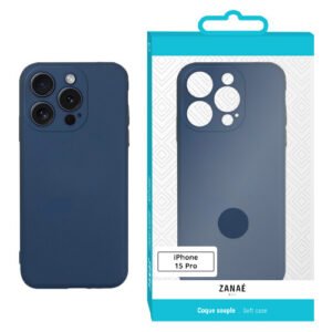 Coque Zanae Color pour iPhone 15 Pro, Marine