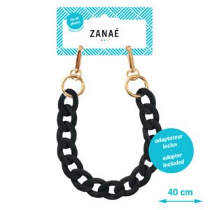Chaine-bijou Mate carbone smart (gros maillons) S