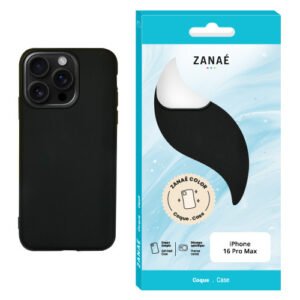 Coque Zanae Color pour iPhone 16 Pro Max, Noir