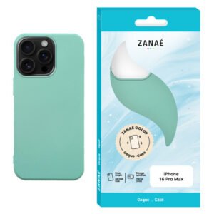 Coque Zanae Color pour iPhone 16 Pro Max, Vert menthe
