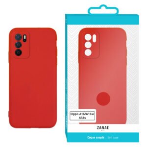 Coque Zanae Color pour Oppo A16 / A16s/ A54s, Rouge