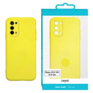 Coque Zanae Color pour Oppo A54 5G / A74 5G, Jaune