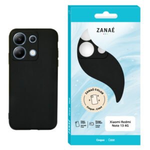 Coque Zanae Color pour Redmi Note 13 4G, Noir