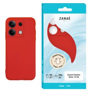 Coque Zanae Color pour Redmi Note 13 5G, Rouge