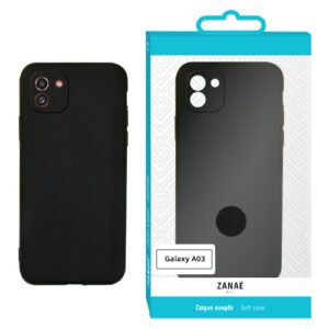 Coque Zanae Color pour Samsung Galaxy A03, Noir