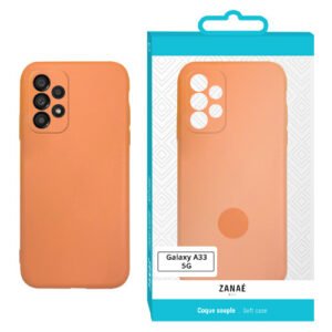 Coque Zanae Color pour Samsung Galaxy A33 5G, Orange