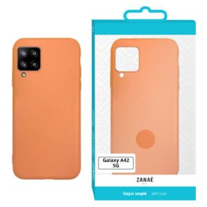 Coque Zanae Color pour Samsung Galaxy A42 5G, Orange
