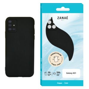 Coque Zanae Color pour Samsung Galaxy A51, Noir
