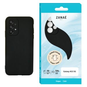 Coque Zanae Color pour Samsung Galaxy A53 5G, Noir