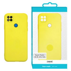 Coque Zanae Color pour Xiaomi Redmi 9C / 9C NFC / 10A, Jaune