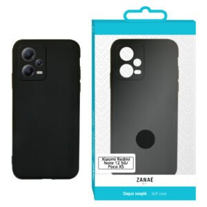Coque Zanae Color pour Xiaomi Redmi Note 12 5G / Poco X5, Noir