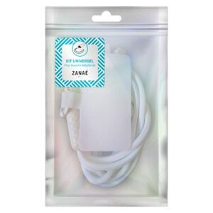 Cordon universel Color Block, Blanc