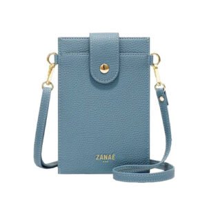 Crossbody phone bag Meeting, Bleu