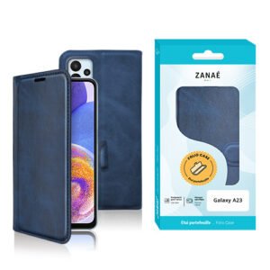 Etui Portefeuille Zanae Columbia pour Galaxy A23 4G, Marine