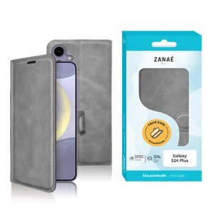 Etui Portefeuille Zanae Columbia pour Galaxy S24 Plus, Gris