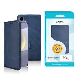 Etui Portefeuille Zanae Columbia pour Galaxy S24 Plus, Marine