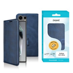 Etui Portefeuille Zanae Columbia pour Galaxy S24 Ultra, Marine