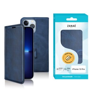 Etui Portefeuille Zanae Columbia pour iPhone 13 Pro, Marine
