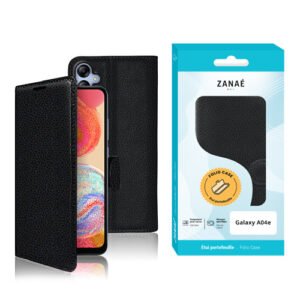 Etui Portefeuille Zanae pour Galaxy A04e, Noir