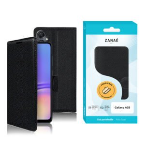 Etui Portefeuille Zanae pour Galaxy A05, Noir