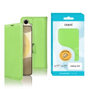 Etui Portefeuille Zanae pour Galaxy S24, Vert
