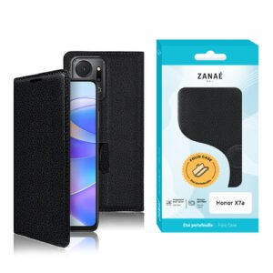Etui Portefeuille Zanae pour Honor X7a, Noir