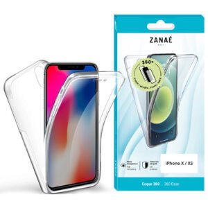 Coque 360 pour iPhone X / XS, Transparent