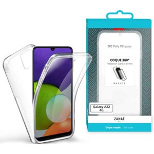 Coque 360 pour Samsung Galaxy A22 4G / M22 4G, Transparent