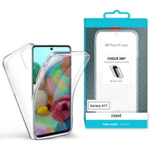 Coque 360 pour Samsung Galaxy A71, Transparent