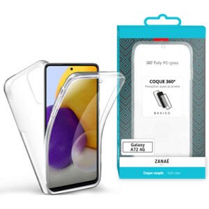 Coque 360 pour Samsung Galaxy A72 4G, Transparent