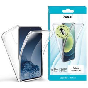 Coque 360 pour Samsung Galaxy S21 / S21 5G, Transparent