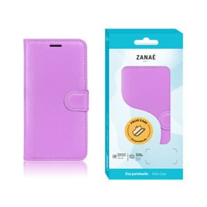 Etui Portefeuille Zanae pour Samsung Galaxy A12 / M12, Violet