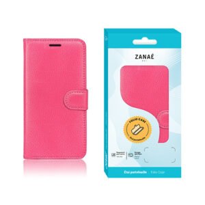 Etui Portefeuille Zanae pour Xiaomi Redmi 9T, Fushia