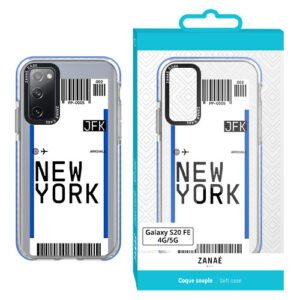 Coque billet d'avion  - NEW YORK pour Galaxy S20 FE 4G / Galaxy S20 FE 5G, Transparent