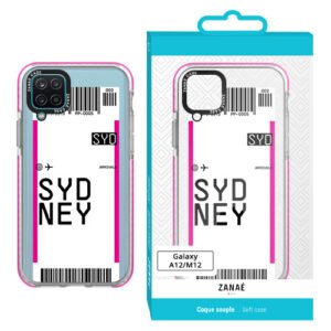 Coque billet d'avion  - SYDNEY pour Galaxy A12 / M12, Transparent