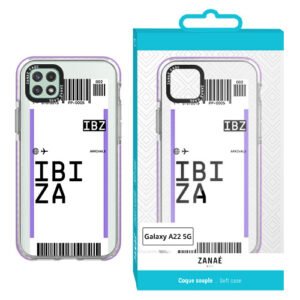 Coque billet d'avion - IBIZA  pour  Galaxy A22 5G, Transparent