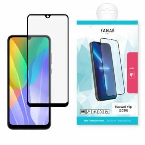 Verre trempe Full Cover pour Huawei Y6p (2020), Noir