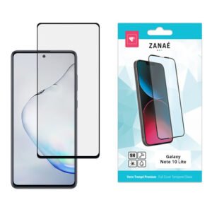 Verre trempe Full Cover pour Samsung Galaxy Note 10 Lite, Noir
