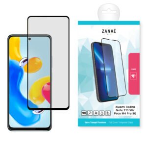 Verre trempe Full Cover pour Xiaomi Poco M4 Pro 5G / Redmi Note 11S 5G, Noir