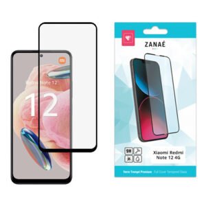 Verre trempe Full Cover pour Xiaomi Redmi Note 12 4G, Noir