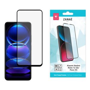 Verre trempe Full Cover pour Xiaomi Redmi Note 12 5G / Poco X5, Noir