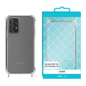 Coque Cordella avec anneaux dores pour Galaxy A52 / A52s, Transparent