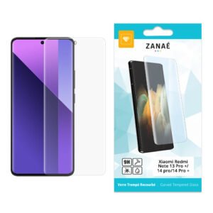 Verre trempe recourbe pour Redmi Note 13 Pro + / 14 pro / 14 Pro + / Poco X7, Transparent