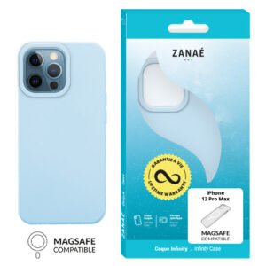Coque Infinity MagSafe pour iPhone 12 Pro Max, Bleu clair