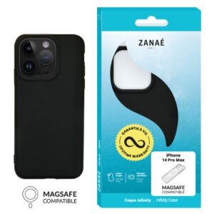 Coque Infinity MagSafe pour iPhone 14 Pro Max, Noir